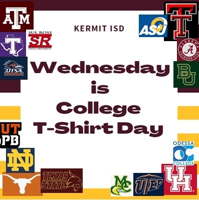 College T-shirt Wednesday