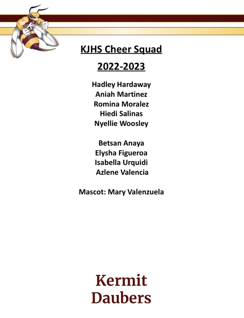 KJHS Cheer List