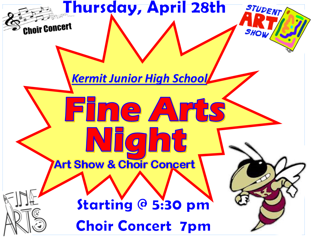 Fine Arts Night.  We invite all our families as we showcase are scholars hard work!